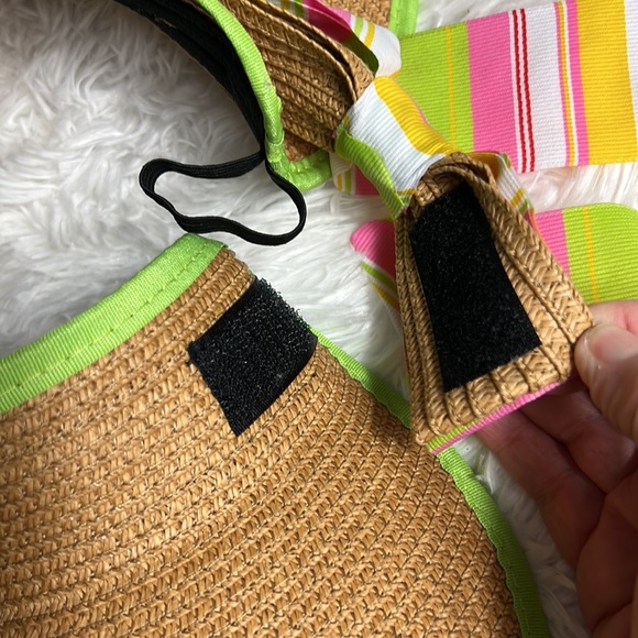 Main Street Collection Straw Adjustable Sun Beach Vacation Hat - Picture 6 of 6